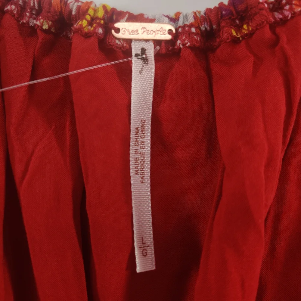 Free People Daisy Babe Crop Bubble Halter Tie Top Large NWOT - Picture 9 of 11
